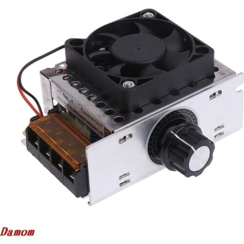 AC 220V 4000W SCR Variable Voltage Regulator Motor Speed Control Controller Fan Damom