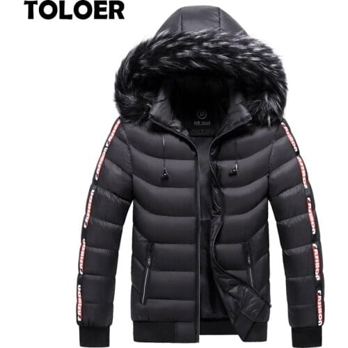 TOLOER Men's Denim Parkas