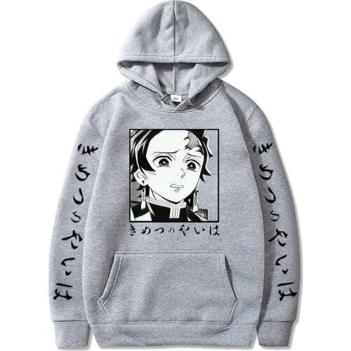 Demon Slayer Hoodies Anime Cosplay Kimetsu No Yaiba Sweatshirts Long Sleeve Loose Casual Oversized 4XL Pullovers Streetwear Top