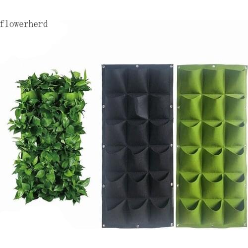 Vertical Wall-mounted Felt Planting Bag Garden Planting Grow Bag Non-woven Bag Environmentally Friendly Green Balcony Planting