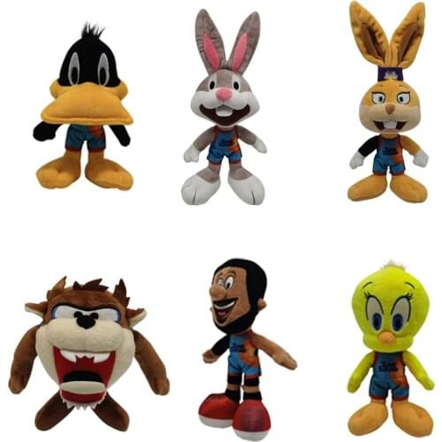 10/Lot 6 Styles Bugs Daffy James Lola Taz Tweety 20-30CM Plush Doll Soft Figure