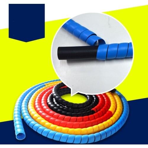 2meters 10mm Line Organizer Pipe Protection Spiral Wrap Winding Cable Wire Protector Cable Sleeve Cover Tube