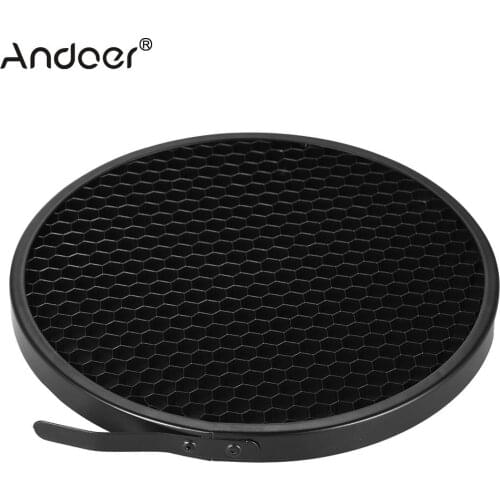 Andoer Photo Studio 16.8cm 10/30/60 Degree Honeycomb Grid for 7" Standard Reflector Diffuser Lamp Shade Dish