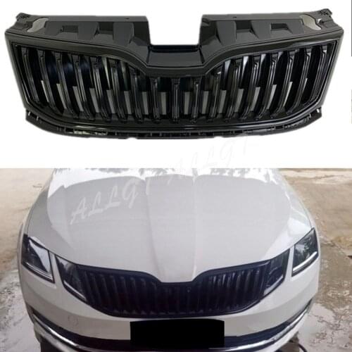 Car Front Racing Bumper Grille Upper Grill For Skoda Octavia 2018 2019 2020