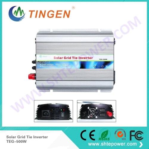 Free Shipping 500 inverter Solar panels system TEG-500W DC input convert to AC output 12V to 110V/220V output