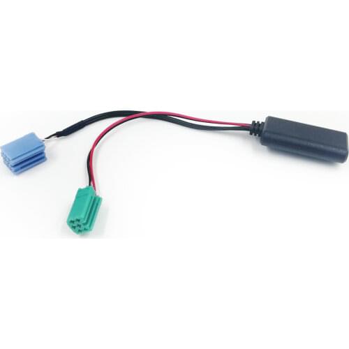 Biurlink Car Radio Green Blue Mini ISO 6Pin 8Pin Connector Bluetooth 5.0 Aux Cable Adapter for Renault Radio Updatelist
