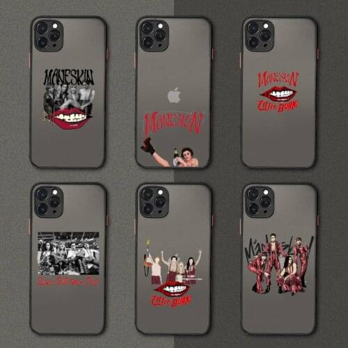 Maneskin Damiano David Phone Case matte transparent For iphone 7 8 11 12 plus mini x xs xr pro max cover