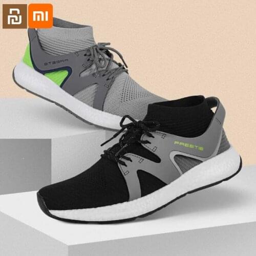 Youpin youpin FREETIE cloud elastic barefoot casual shoes integrated flying woven high elastic upper PU sneakers