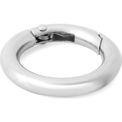 6 Pcs/Set Circle Round Carabiner Camp Spring Snap Clip Hook Keychain Mini Outdoor Climbing Tool Accessories