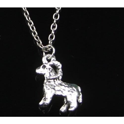Fashion 23*19mm Goat Ram Pendant Necklace Link Chain For Female Choker Necklace Creative Jewelry party Gift