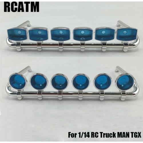 Model Car Plastic Dome Light 6X Lampshade For 1/14 Tamiya RC Truck car MAN TGX