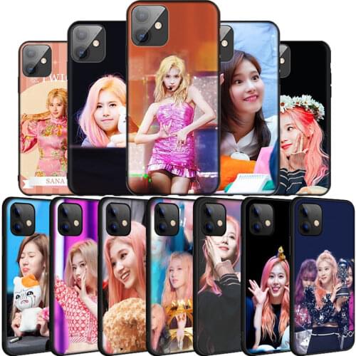 Sana twice Soft Silicone Case for iPhone 5 5s 6 6s 7 8 Plus X XR XS Max 11 Pro Max SE 2020