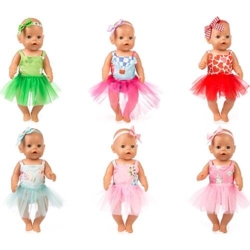 New 6 styles choose Doll Clothes Fit For 43cm baby Doll clothes reborn Doll Accessories