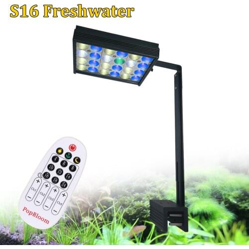 New PopBloom Led Planted Aquarium Lights Lamp For Plants Light Freshwater Plant Fish Mini Nano Tank Sunrise Sunset Shannon16