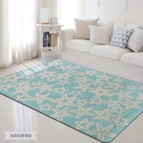 Nordic Sea Fish Carpet for Livingroom and Bedroom Leisure Anti-slip Area Star Rugs Kids Room Play Carpet Blankets SofaMATS
