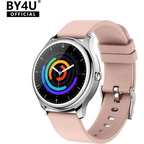 BY4U S20 Pro Smartwatch Metal Frame Sport Fitness Tracker Waterproof Clock Smart Watch Men Women For iOS Android