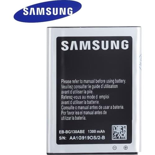 Samsung 100% Original Replacement Battery 1300mAh EB-BG130ABE For Samsung Galaxy Star 2 G130 G130E G130H 1300mAh
