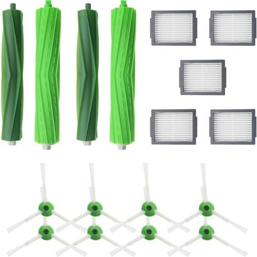 Replacement Side brush&Hepa Filters&Roller brush for iRobot Roomba i7 i7+/i7 Plus E5 E6 E7 Vacuum Cleaner Parts