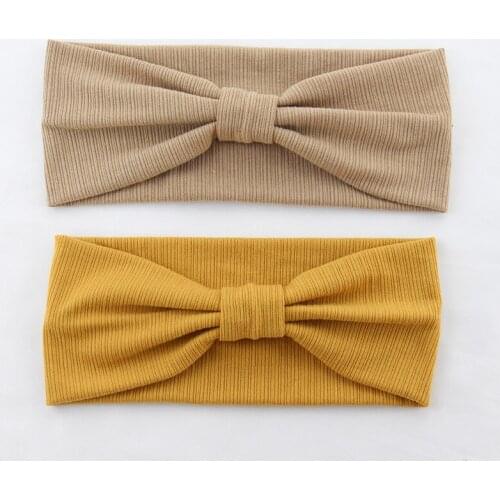 1pcs 2018 Women Headband Elastic Headbands Knot bows Turban Girls Hairbands knitted Yoga Headwrap Hair Accessories