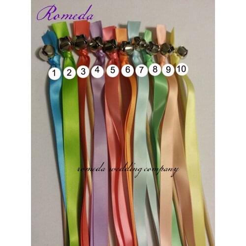 Gold Ribbon Stick Wand Wedding Favor Ribbon Sticks Wedding Tassel(50Pieces/Lot) Event Party Supplies Wedding