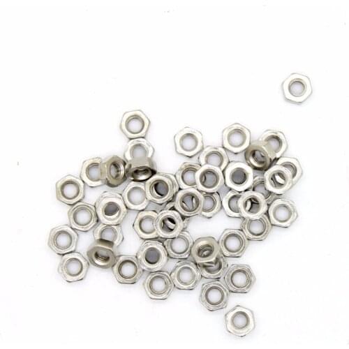 100Pcs/lot 2mm Nut M2 Dia 2mm Hex Screw Nut Nuts Good Quality CPC166