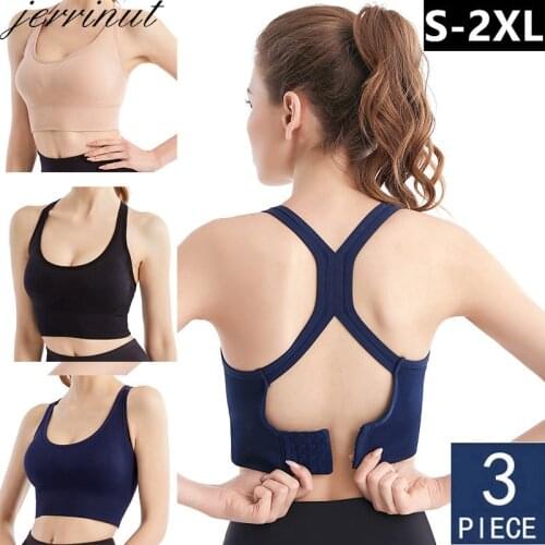 3pcs Sexy Women Bra Push Up Bras For Women Active Bra Wireless Bras Seamless With Pads Sports Bra