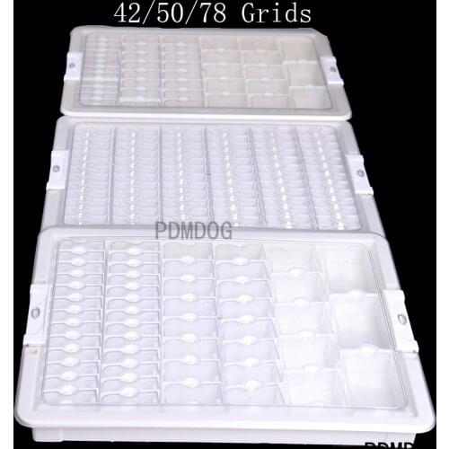 32/40/50/60/78 Slot Plastic Storage Box Diamond Painting Kits Nail Art Rhinestone Tools Beads Storage Box Case Organizer Holder