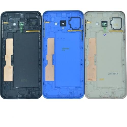 Housing Back Cover For Samsung J4 Core J410 J410F New Original Phone Chassis Middle Frame With Rear Battery Door Lid Case