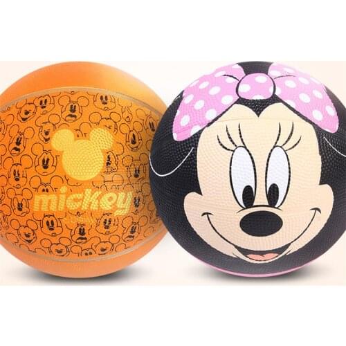 Diameter 22cm Mickey Minnie Mouse Kids Basketball Marvel Spiderman The Avengers Boys Girls Basketball Outdoor Game Kids Ball Toy