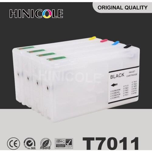 Hinicole Ink Cartridge T7011 T7012 T7013 T7014 For Epson WorkForce Pro WP-4000 4015DN 4095DN Refill Cartridges