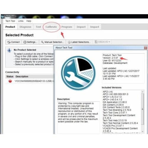 For Volvo truck excavator diagnostic tool V2.5.87 &1.12 ptt dev2tool works for volvo vocom 88890300 vocom 2 vocom II 88890400