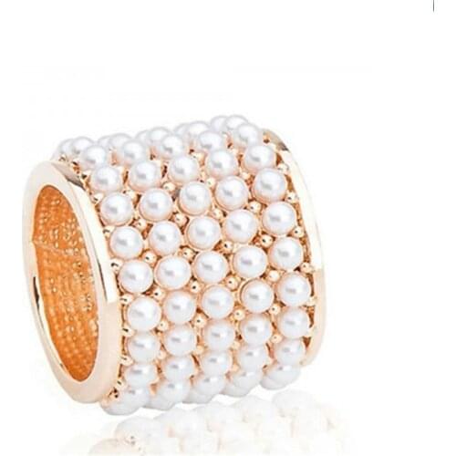 Imitation pearls Round Brooches Crystal Scarf Buckle Brooch Shawl Buckle for Women Fashion Jewelry Accessories Gift