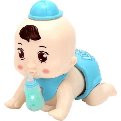 Baby Learn Crawling Music Toys Doll Baby Toddler Toys Fun Climbing Baby Early Education Puzzle Toys Learning Crawling Guide Doll