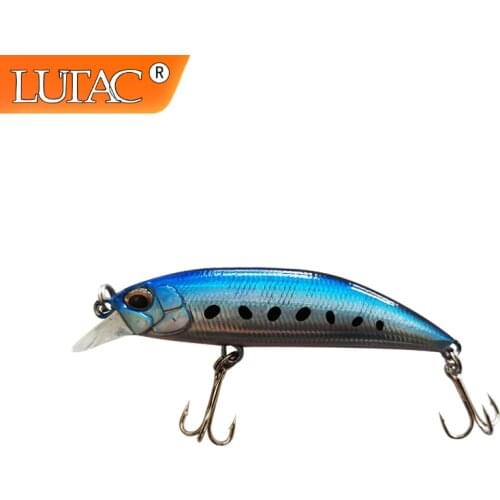 Lutac Minnow Artificial Tackle Fishing Lure Hard Swimbait 60mm 8.1g Sinking Wobblers Pesca