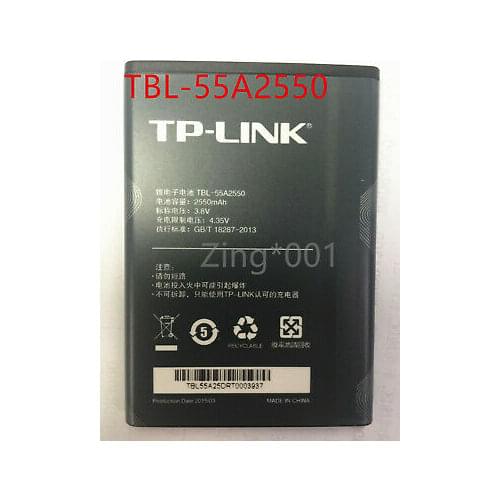 Original 3.8V 2550mAh TBL-55A2550 Replacement Battery For TP-LINK M7350 TL-TR961 2500L wifi mifi highcapacity phone