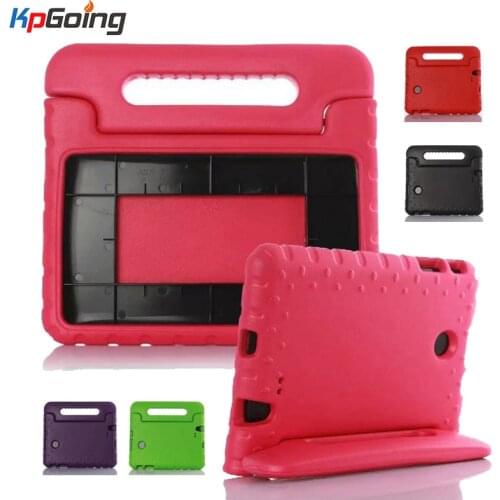 For LG G Pad F 8.0 V495 Shockproof Case EVA Foam Cover For LG G Pad F 8.0 V496 Safe Kids Protective Handle Case TV Stand Fundas