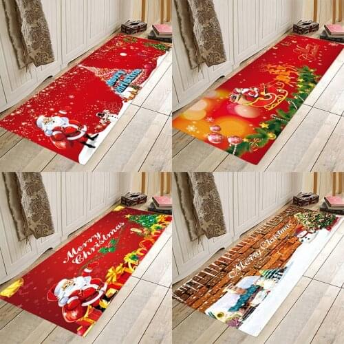 Christmas mat , home flannel Anti-Slip absorbent soft mat,Kitchen absorbent floor mat,Kitchen absorbent floor mat