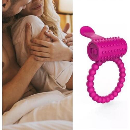 OLO Penis Delay Ring Waterproof Sex Pleasure Elastic Clitoral Stimulation Silicone Dildo Vibrating Ring Male Masturbator Sex Toy
