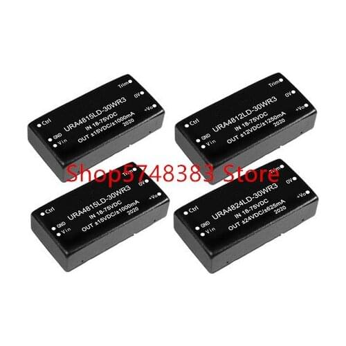 URA4812LD-30WR3 URA4805LD-30WR3 URA4815LD-30WR3 URA4824LD-30WR3 Ultra wide voltage input 18-75v 30W isolated power supply