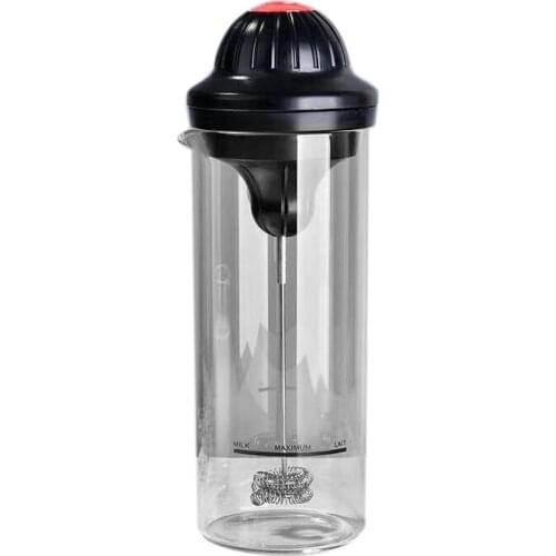 Milk Frother Electric Foamer Coffee Foam Maker Milk Shake Mixer Battery Milk Frother Jug Cup for Home Office Travel