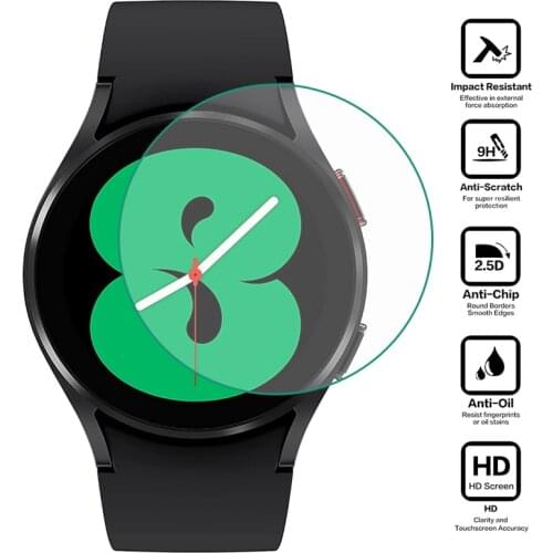 Tempered Glass Protective Film Protection For Samsung Galaxy Watch 4 Classic 42mm 46mm Watch4 40mm 44mm Screen Protector Cover