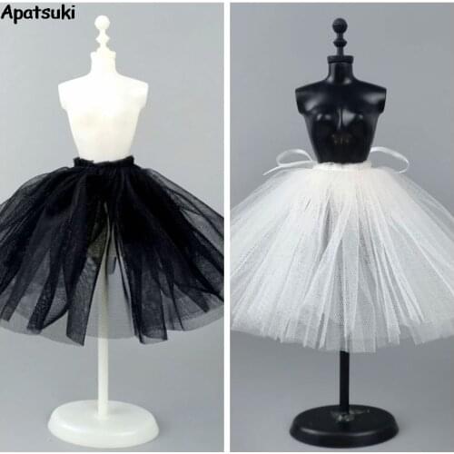 1PC Petticoat Crinoline For Barbie Doll ballet Dress Tutu Underskirt Clothes Outfits 1/6 BJD Dollhouse Accessories Baby DIY Toys