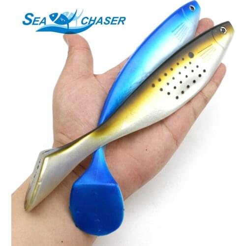 1pcs Great Plastic Soft Lure 24cm 70g Soft Big Baits Deep Sea Big Fishing Bait Pesca Artificial Lure fish bait Shallowater