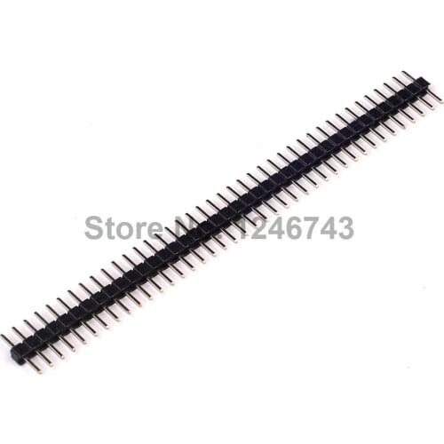 10PCS Connector 2.54mm 40 Pin Male Single Row Silver Pin Header Strip Brand New