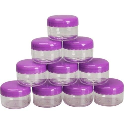 10Pcs Cosmetic Empty Jars Storage Box Eyeshadow Makeup Face Cream Container Empty Cosmetic Sample Containers Makeup Storage Jars