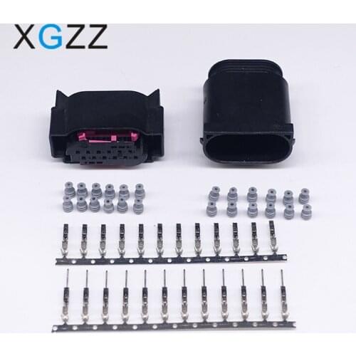 12 Pin Way Lane Assist LCA Connector Plug For VAG Volkswagen Audi Porsche Benz 4E0 972 713 4E0972713 1534151-1 1534152-1