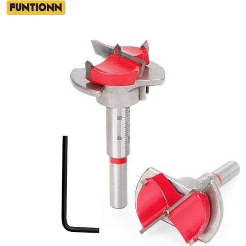 15-35mm Adjustable Positioning Cabinet Hinge Location Drill Bit Woodworking Hole Saw Set Hole Opener For Power Tools