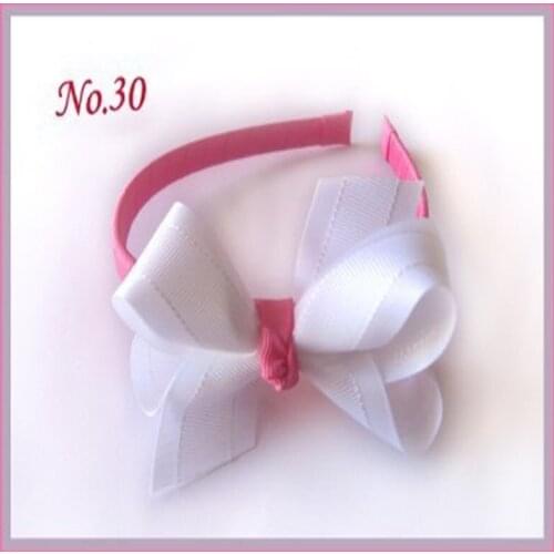 18 pcs 3" ABC Headband accessories Bow With New Ribbon 78 Styles