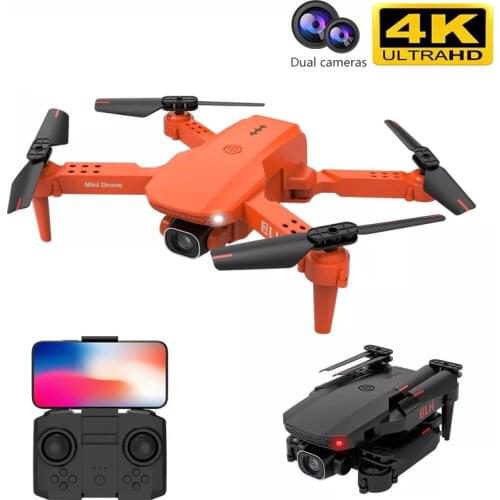 2021 New K9 Pro Mini Drone 4k Hd Camera Profesional Rc Quadcopter Wifi Fpv Height Remains Foldable Drones Helicopter Toy VS E525