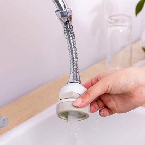 Kitchen 3 Modes 360 Rotatable Tap Faucet Aerator Bubble Flexible Water Saving High Pressure Filter Adapter Sprayer